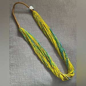 Long Vibrant Beaded Necklace